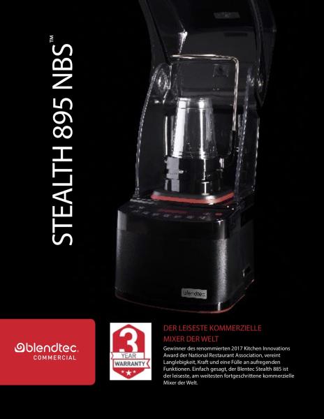 Blendtec Stealth 895 NBS Hochleistungsmixer inkl. 2 NBS Mixaufsätze